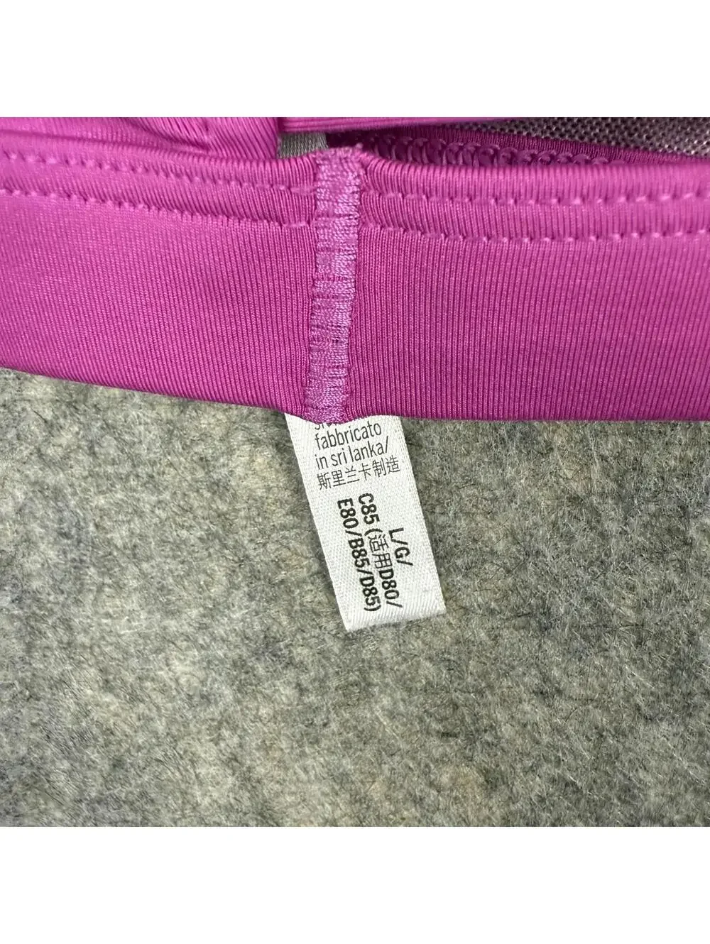Victoria’s Sport Strappy Racerback Sports Pink Size Large Stretch Workout 065